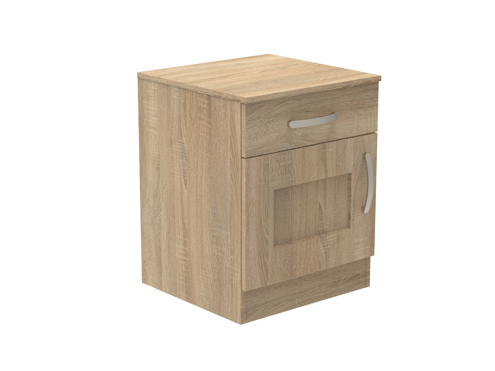 Caversham Single Drawer & Door Bedside Cupboard with Top Drawer Lock 500mm wide (Left Handed)