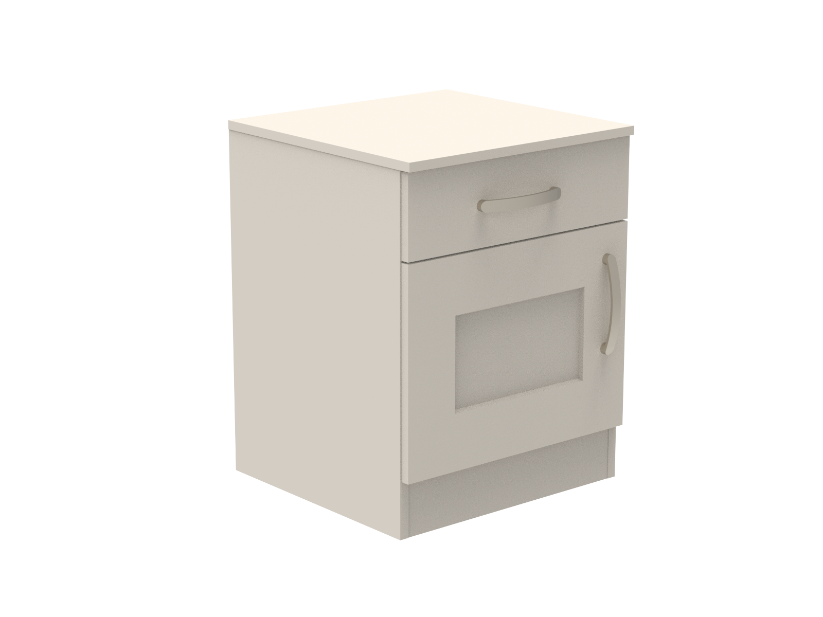 Caversham Single Drawer & Door Bedside Cupboard with Top Drawer Lock 500mm wide (Left Handed)