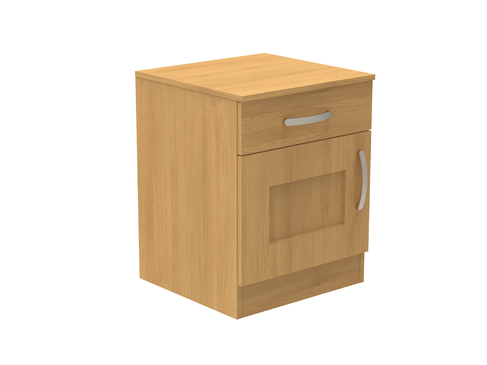 Caversham Single Drawer & Door Bedside Cupboard with Top Drawer Lock 500mm wide (Left Handed)