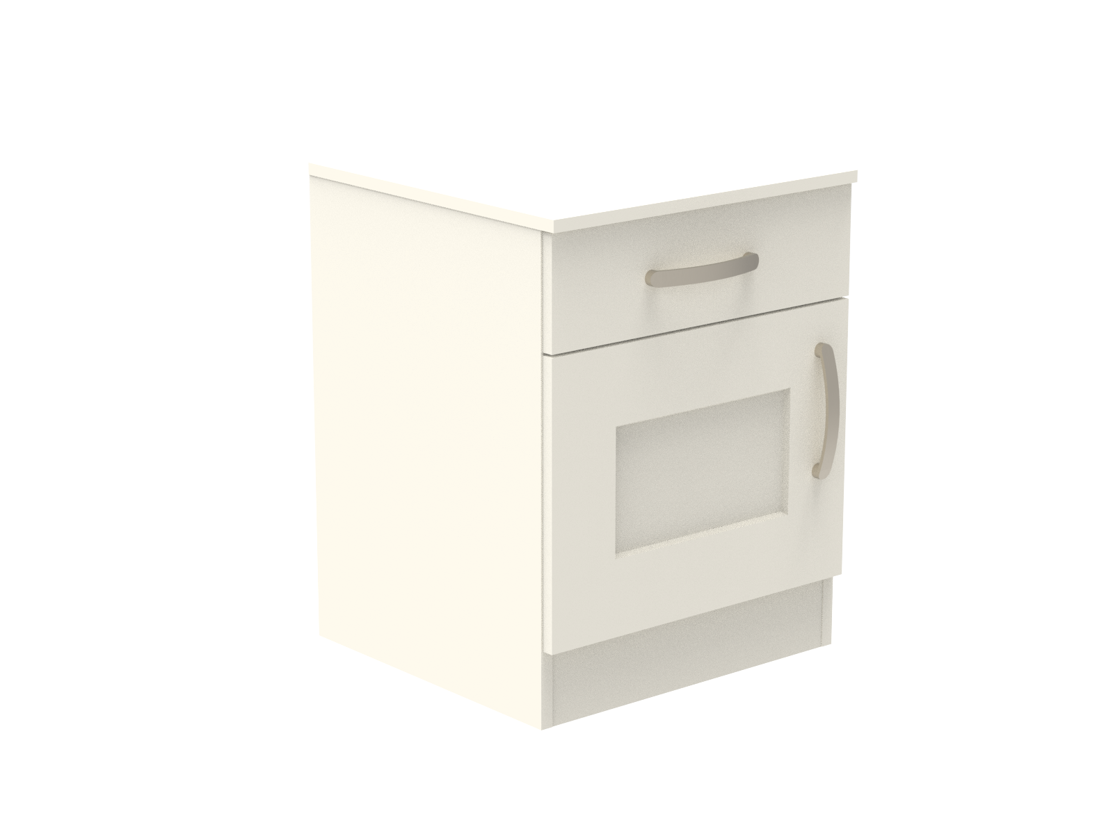 Caversham Single Drawer & Door Bedside Cupboard with Top Drawer Lock 500mm wide (Left Handed)