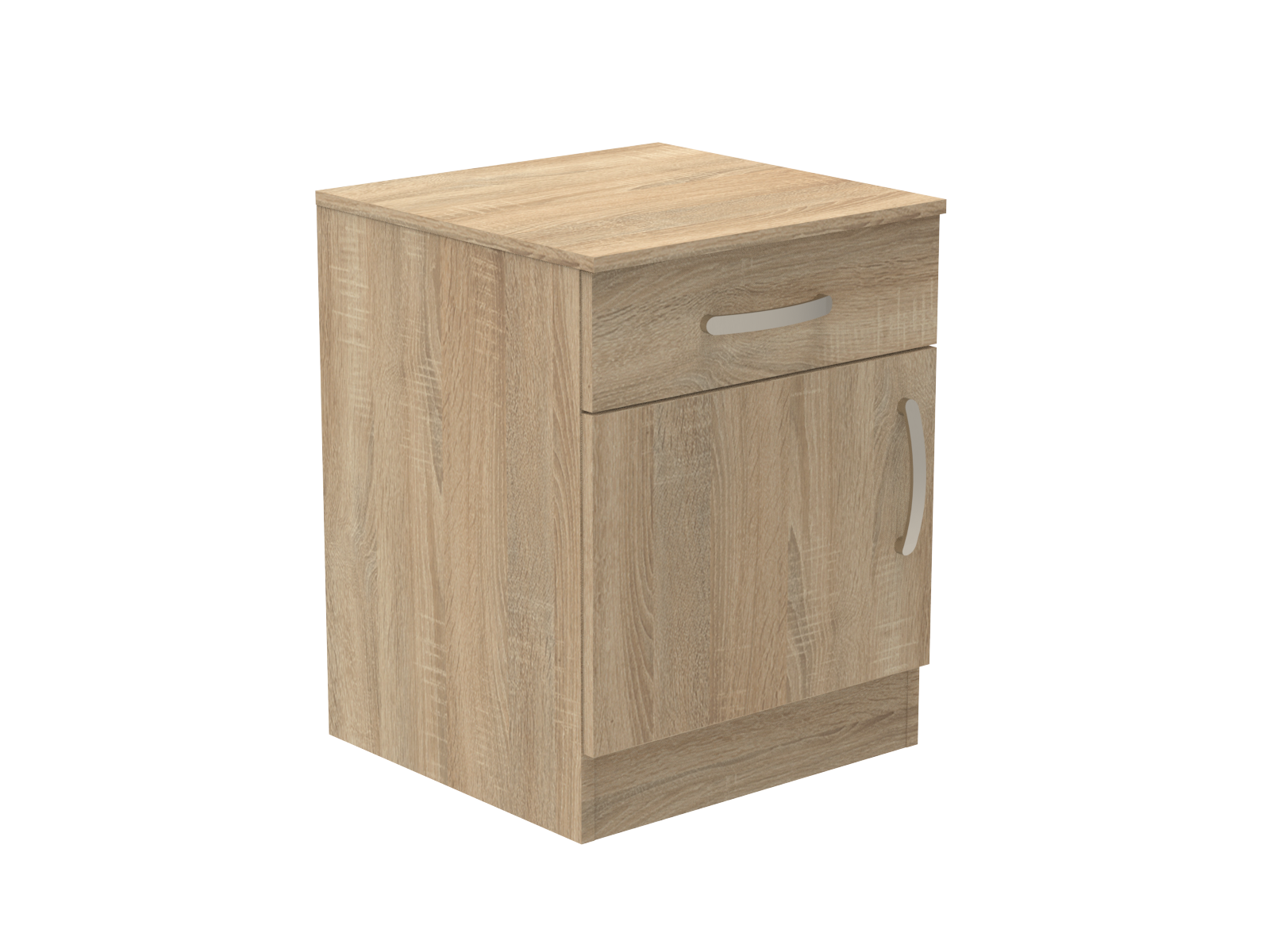 Amberley Single Drawer & Door Bedside Cupboard with Top Drawer Lock 500mm wide (Left Handed)