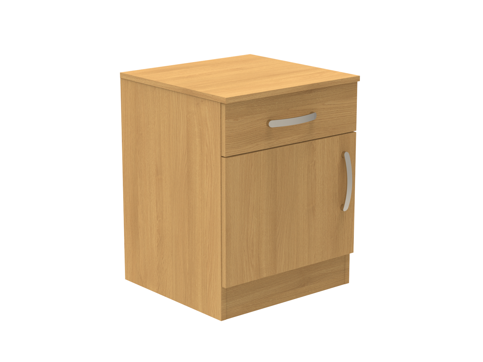 Amberley Single Drawer & Door Bedside Cupboard with Top Drawer Lock 500mm wide (Left Handed)