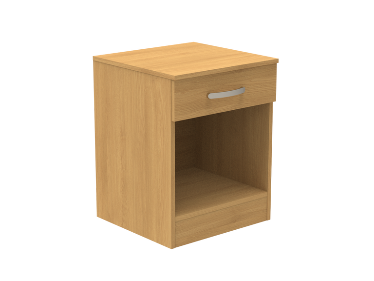 Amberley Single Drawer Bedside Chest with Top Drawer Lock 500mm wide