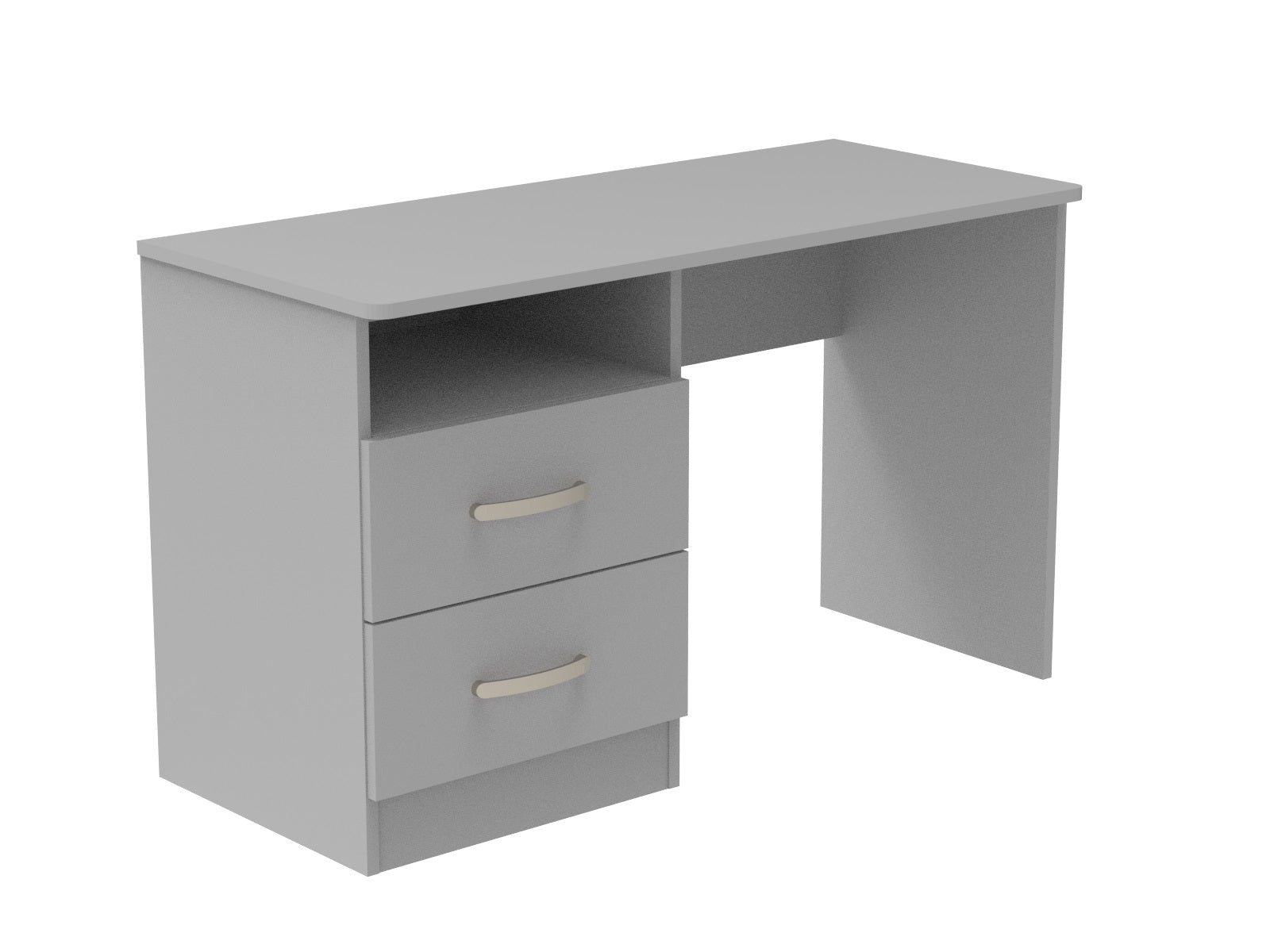Amberley 2 Drawer Dressing Table with Open Shelf 1200mm wide (Left Handed)