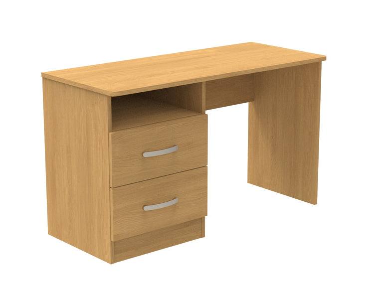 Amberley 2 Drawer Dressing Table with Open Shelf 1200mm wide (Left Handed)