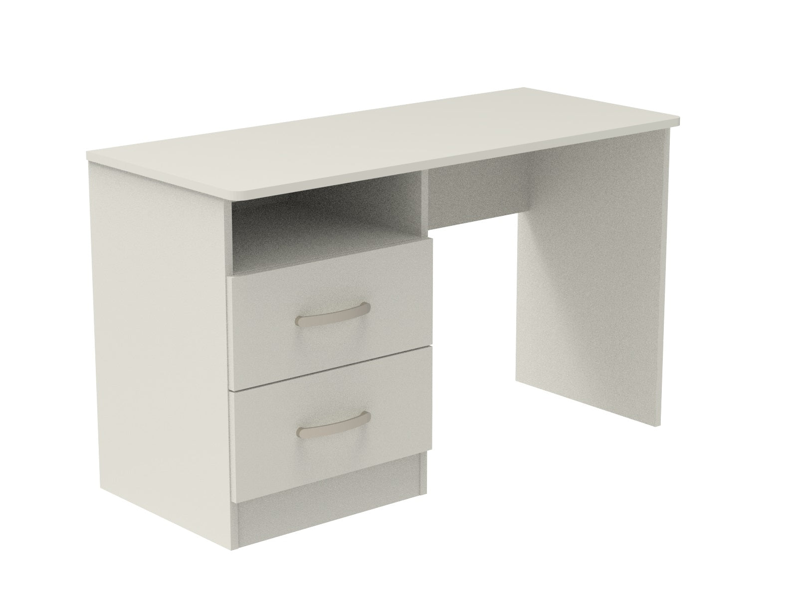 Caversham 2 Drawer Open Shelf Dressing Table 1200mm wide (Left Handed)