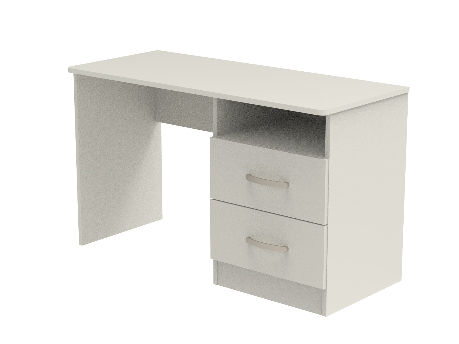 Caversham 2 Drawer Open Shelf Dressing Table 1200mm wide (Right Handed)