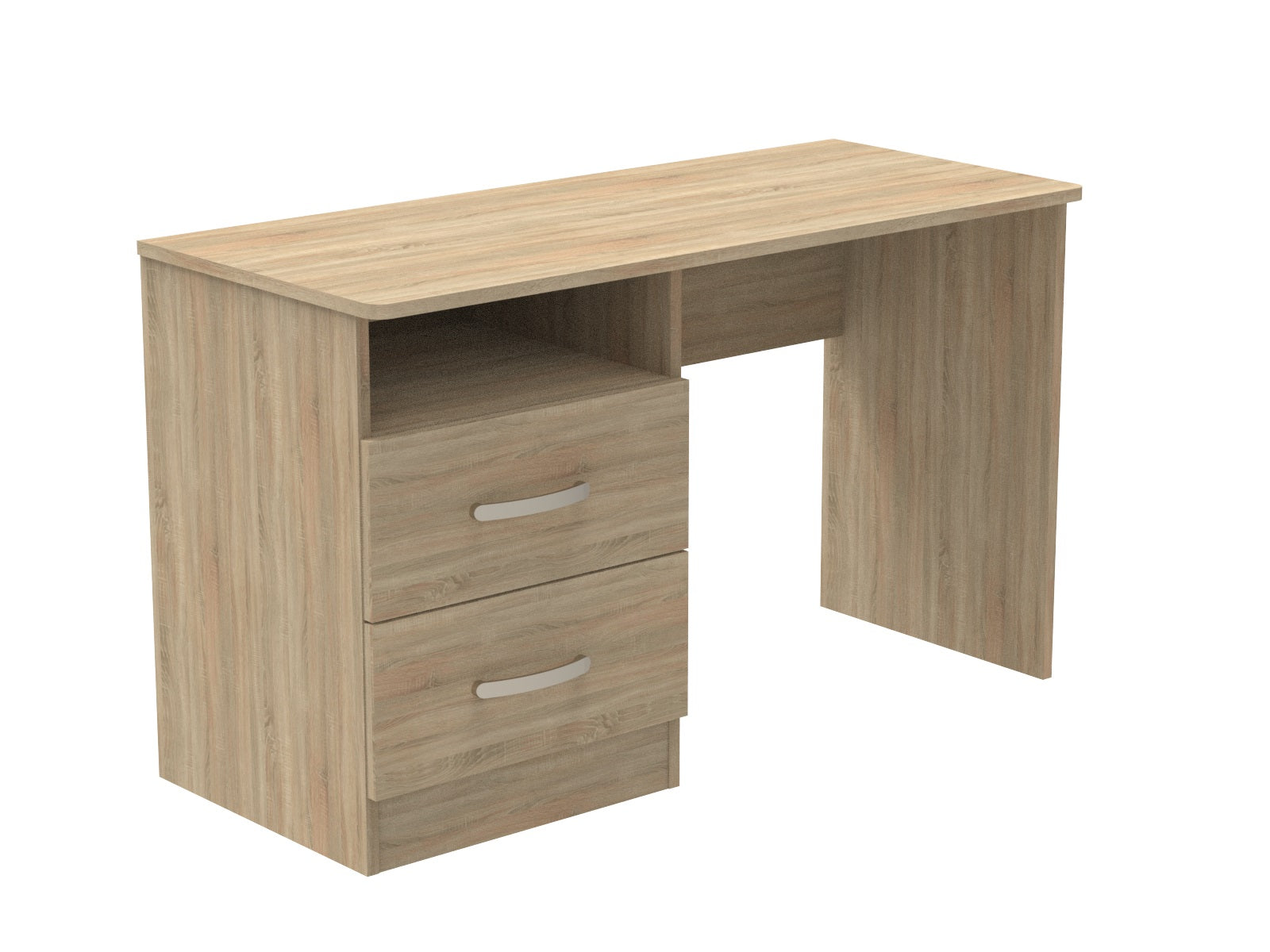 Amberley 2 Drawer Dressing Table with Open Shelf 1200mm wide (Left Handed)