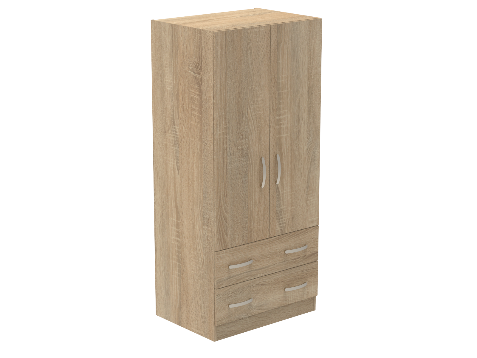 Amberley Double Wardrobe with 2 Drawers 800mm wide