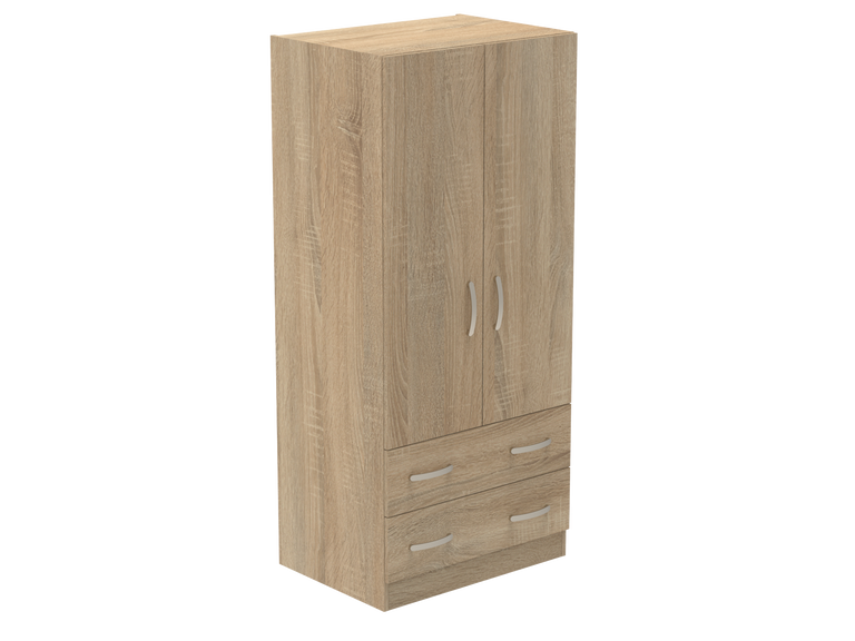 Amberley Double Wardrobe with 2 Drawers 800mm wide
