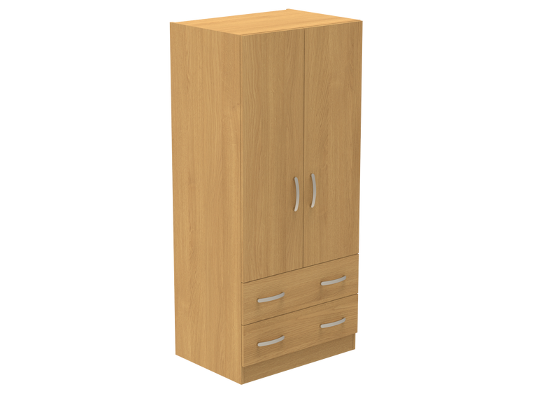 Amberley Double Wardrobe with 2 Drawers 800mm wide
