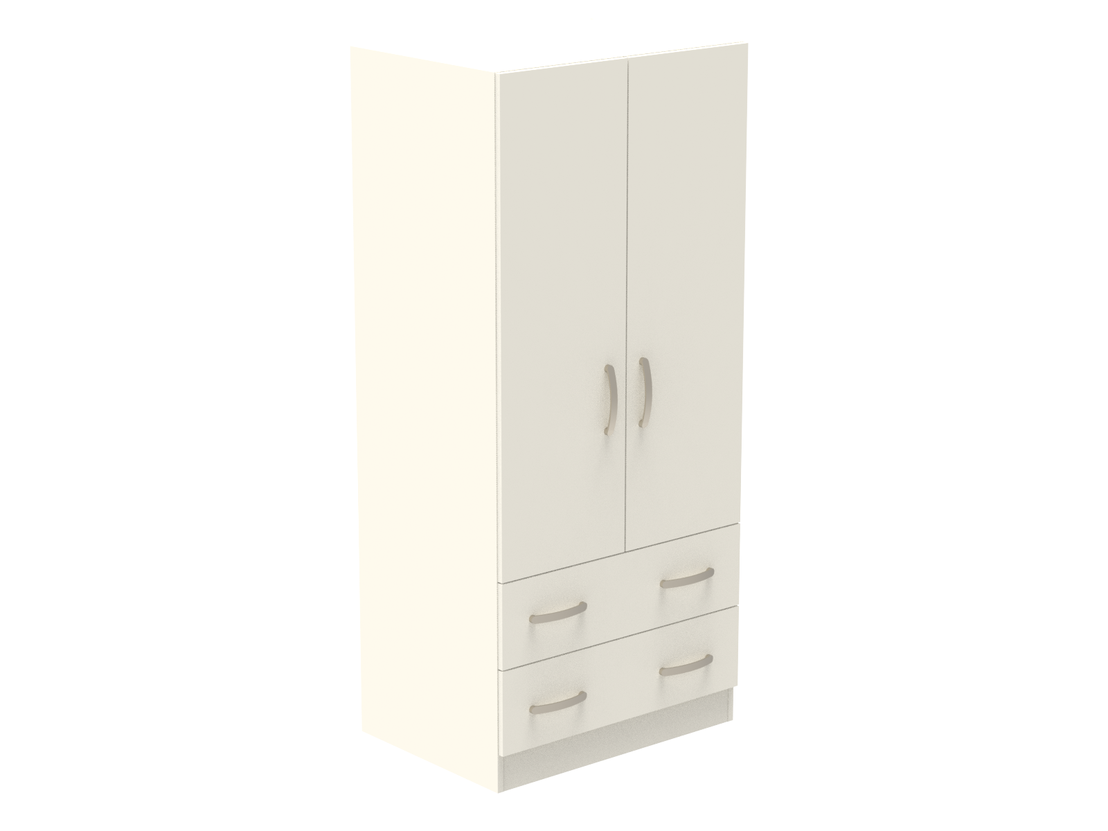 Amberley Double Wardrobe with 2 Drawers 800mm wide