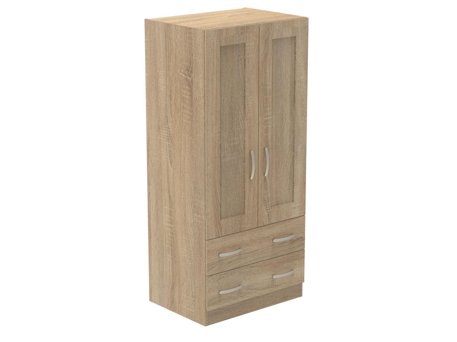 Caversham Double Wardrobe with 2 Drawers 800mm wide