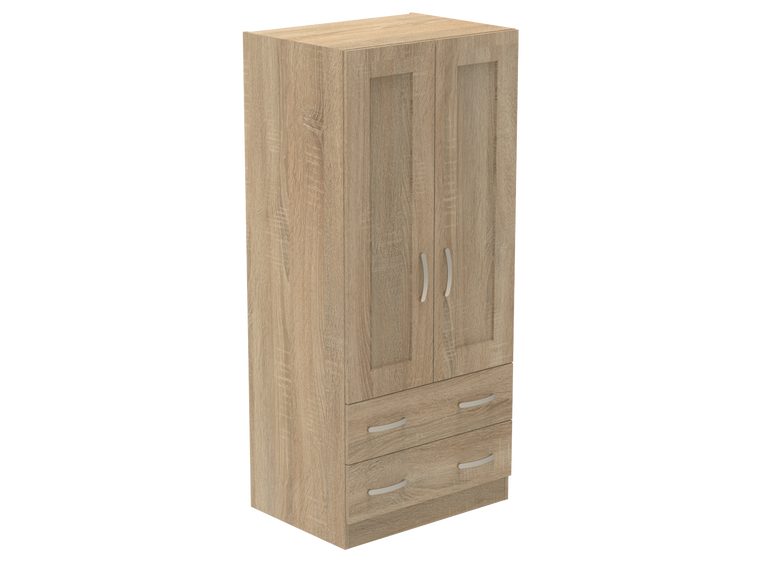 Caversham Double Wardrobe with 2 Drawers 800mm wide