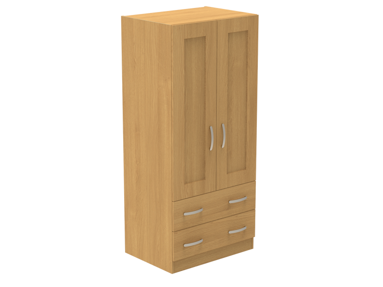 Caversham Double Wardrobe with 2 Drawers 800mm wide