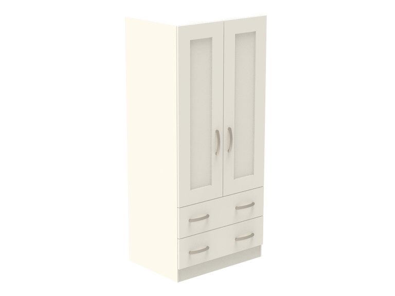 Caversham Double Wardrobe with 2 Drawers 800mm wide