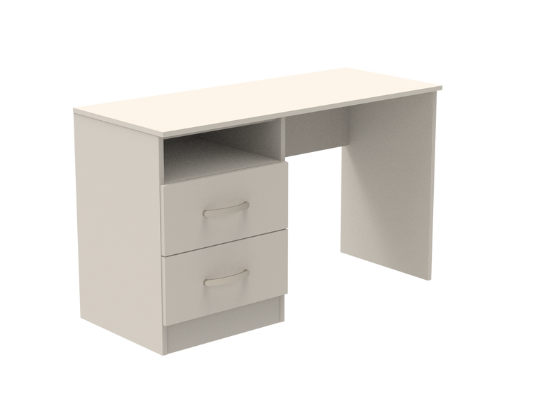 Caversham 2 Drawer Open Shelf Dressing Table 1200mm wide (Left Handed)