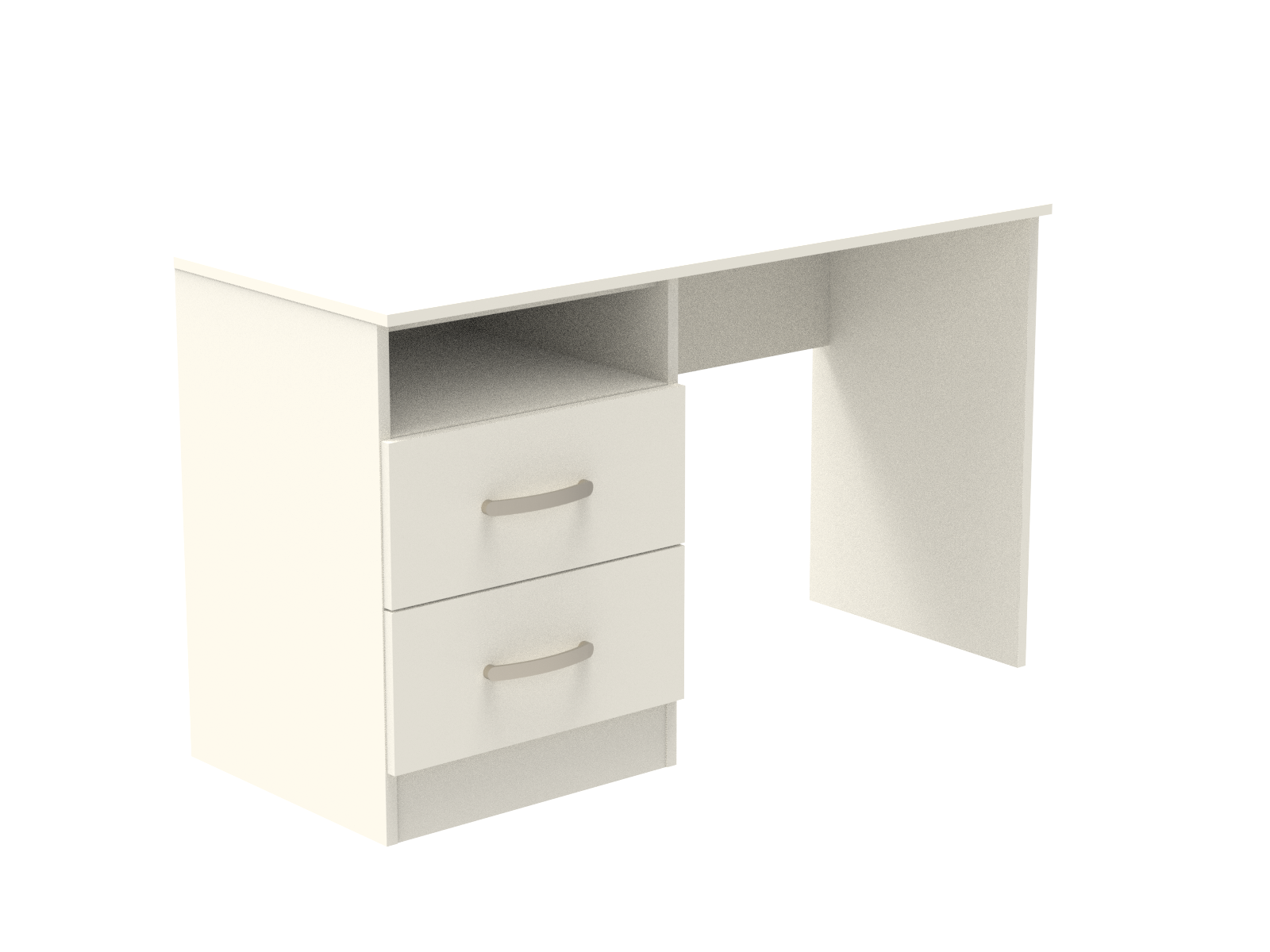 Amberley 2 Drawer Dressing Table with Open Shelf 1200mm wide (Left Handed)