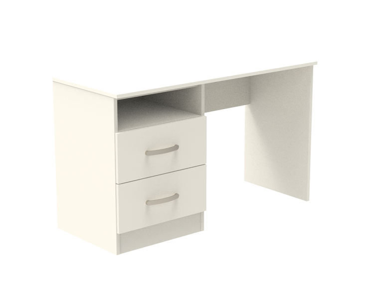 Amberley 2 Drawer Dressing Table with Open Shelf 1200mm wide (Left Handed)