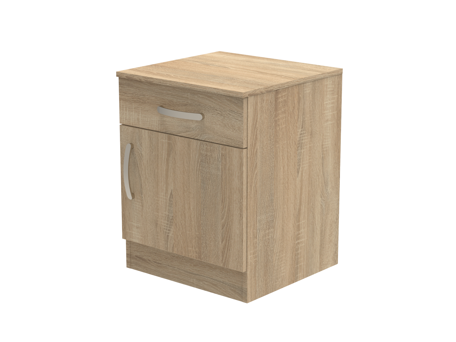Amberley Single Drawer & Door Bedside Cupboard with Top Drawer Lock 500mm wide (Right Handed)