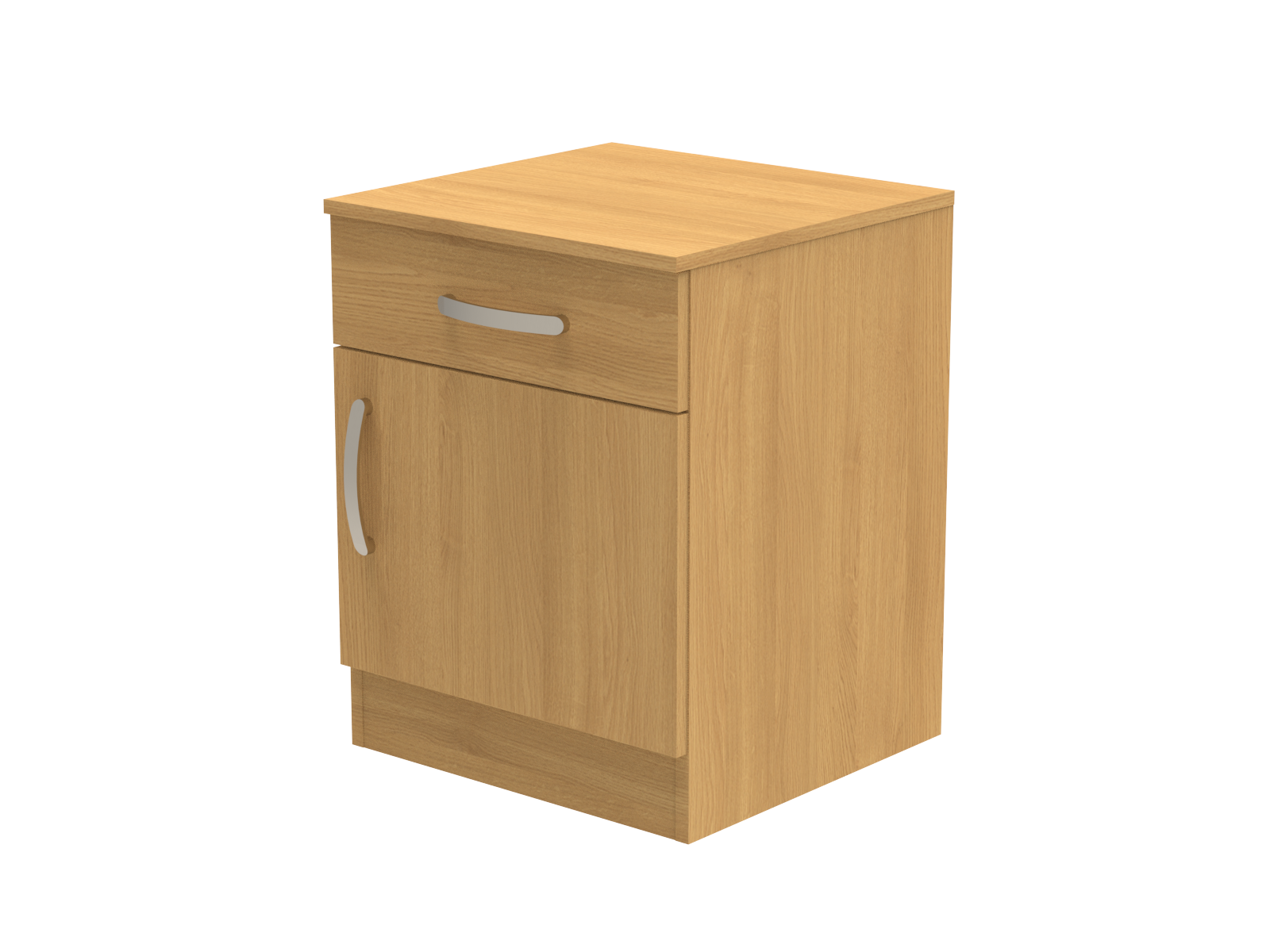 Amberley Single Drawer & Door Bedside Cupboard with Top Drawer Lock 500mm wide (Right Handed)