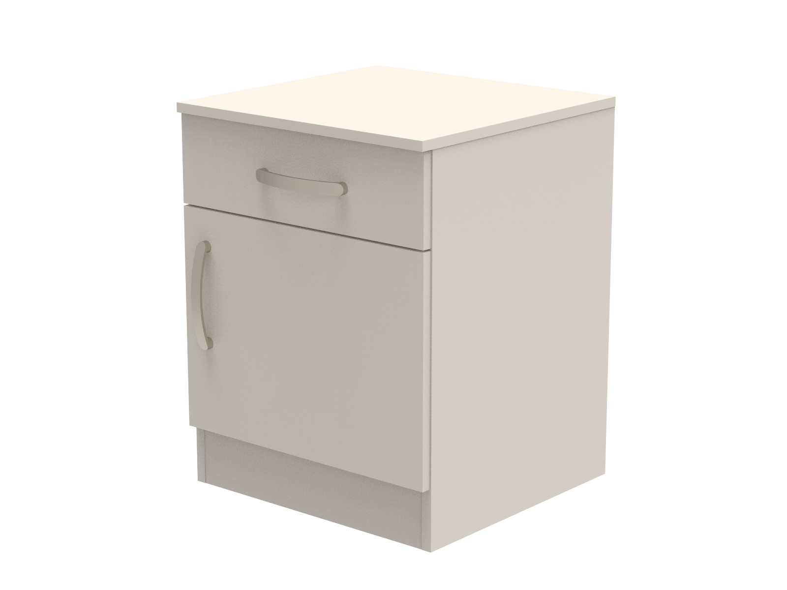 Amberley Single Drawer & Door Bedside Cupboard with Top Drawer Lock 500mm wide (Right Handed)