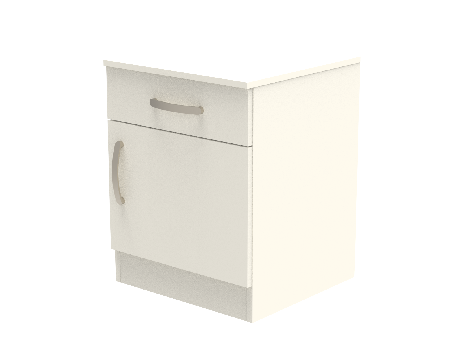 Amberley Single Drawer & Door Bedside Cupboard with Top Drawer Lock 500mm wide (Right Handed)