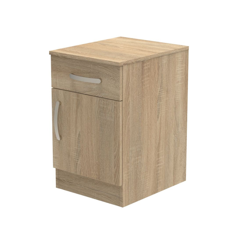 Amberley Single Drawer & Door Bedside Cupboard with Top Drawer Lock 400mm wide (Right Handed)
