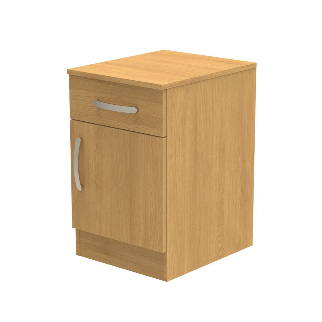 Amberley Single Drawer & Door Bedside Cupboard with Top Drawer Lock 400mm wide (Right Handed)
