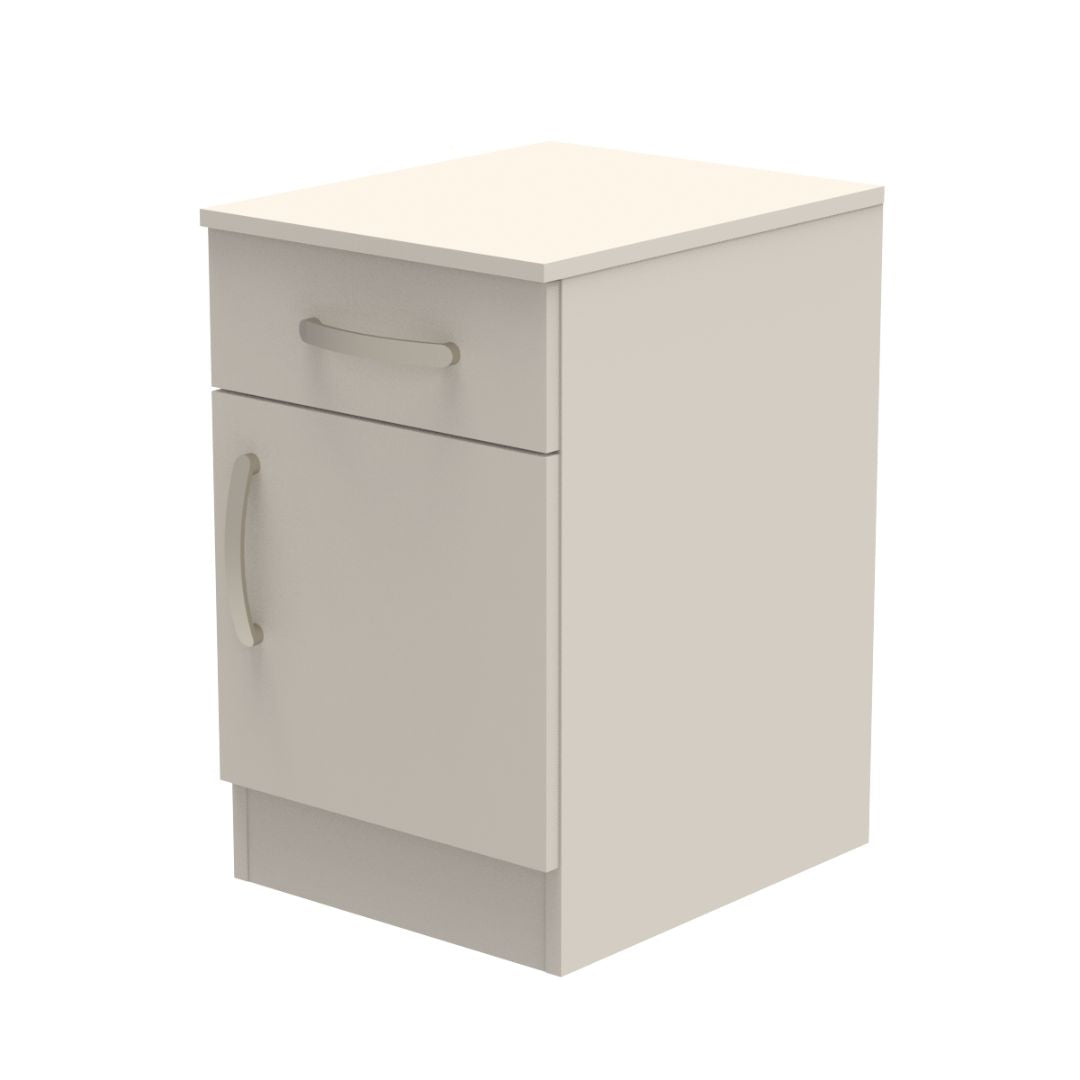 Amberley Single Drawer & Door Bedside Cupboard with Top Drawer Lock 400mm wide (Right Handed)