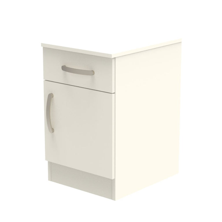 Amberley Single Drawer & Door Bedside Cupboard with Top Drawer Lock 400mm wide (Right Handed)