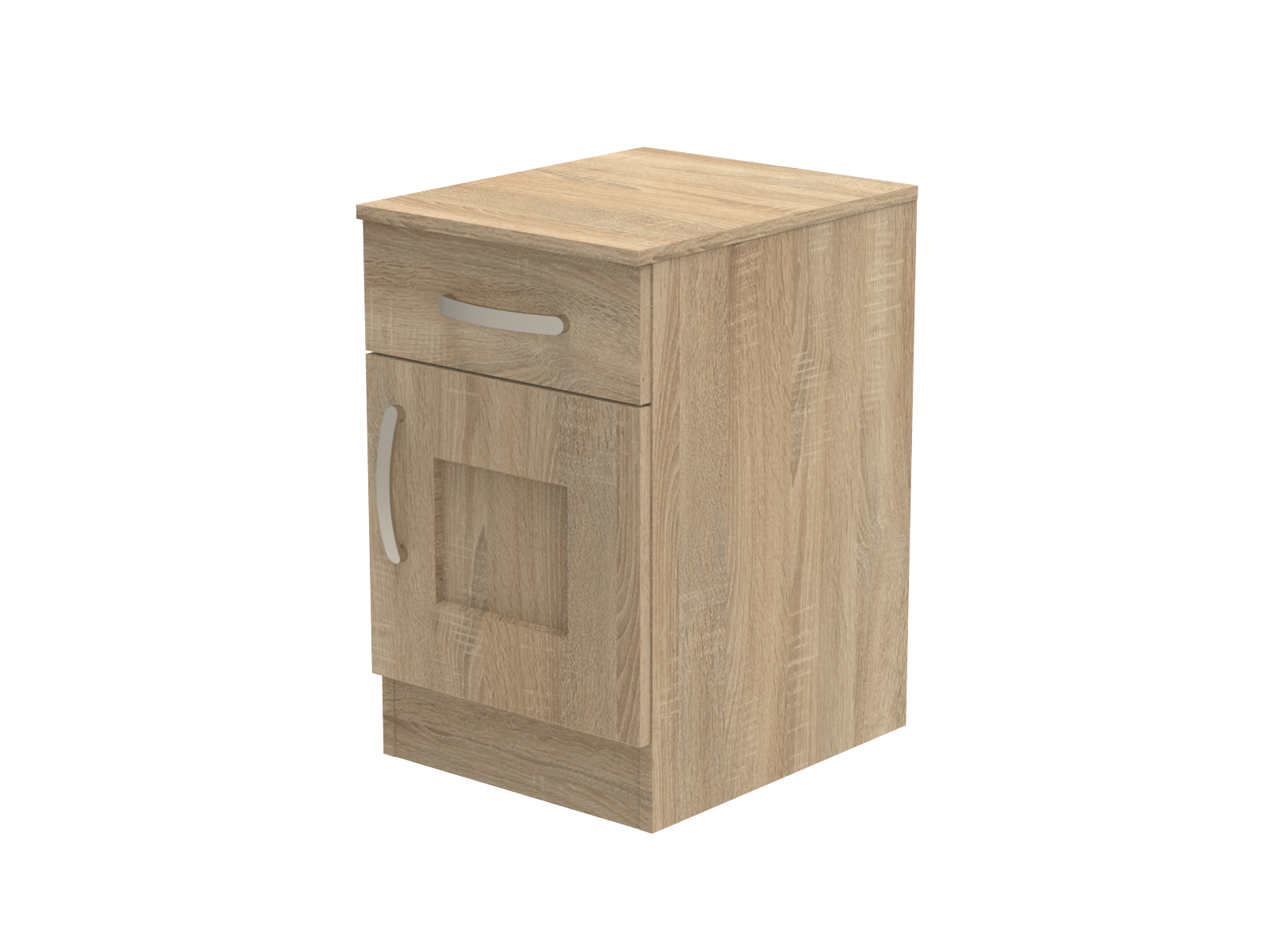 Caversham Single Drawer & Door Bedside Cupboard 400mm wide (Right Handed)