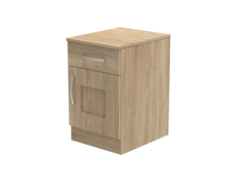 Caversham Single Drawer & Door Bedside Cupboard 400mm wide (Right Handed)