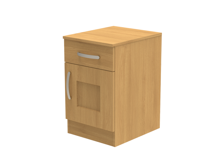 Caversham Single Drawer & Door Bedside Cupboard 400mm wide (Right Handed)
