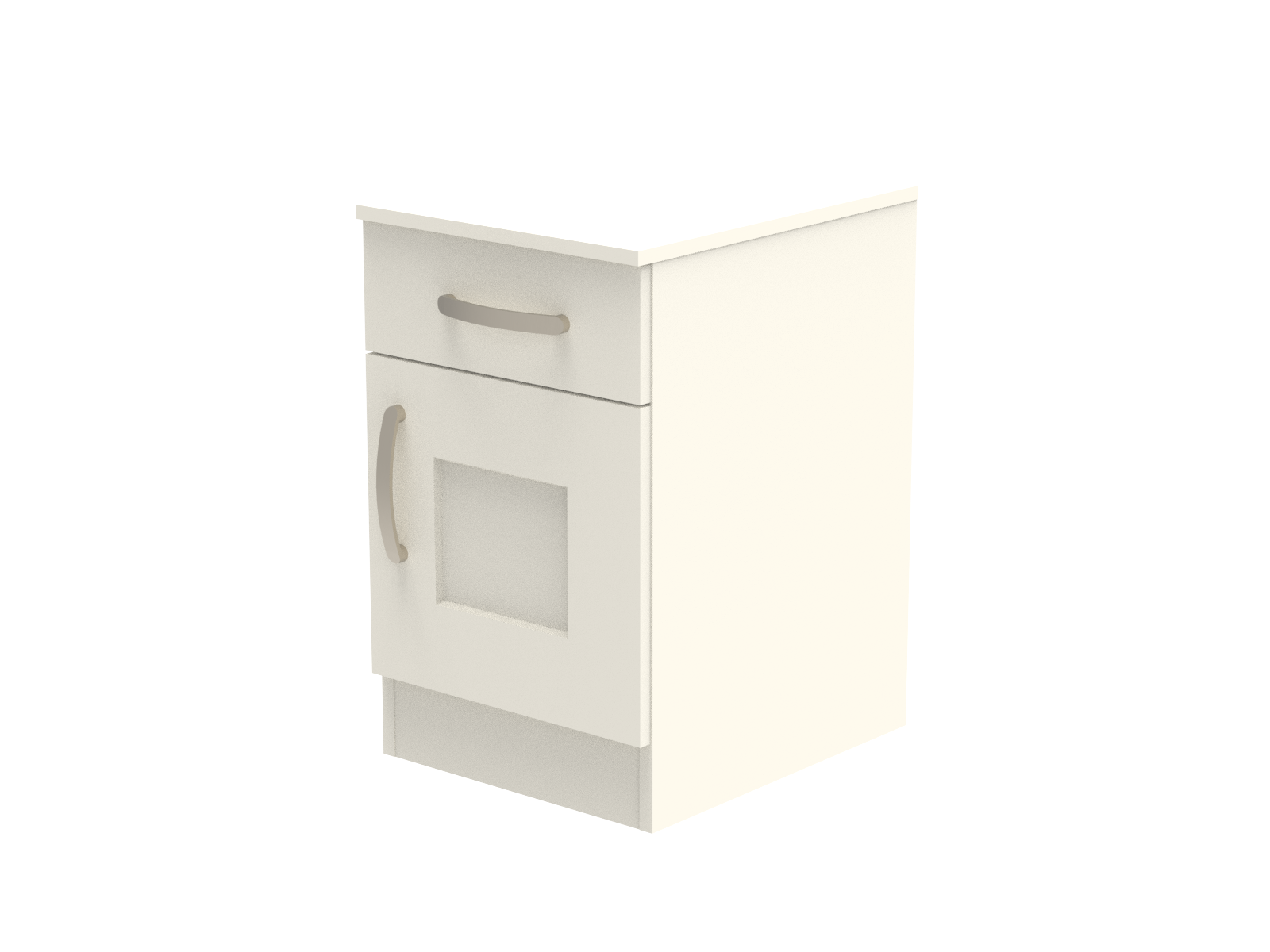 Caversham Single Drawer & Door Bedside Cupboard 400mm wide (Right Handed)