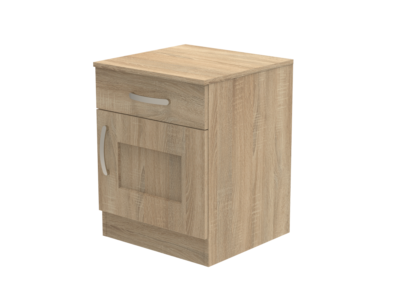 Caversham Single Drawer & Door Bedside Cupboard with Top Drawer Lock 500mm wide (Right Handed)