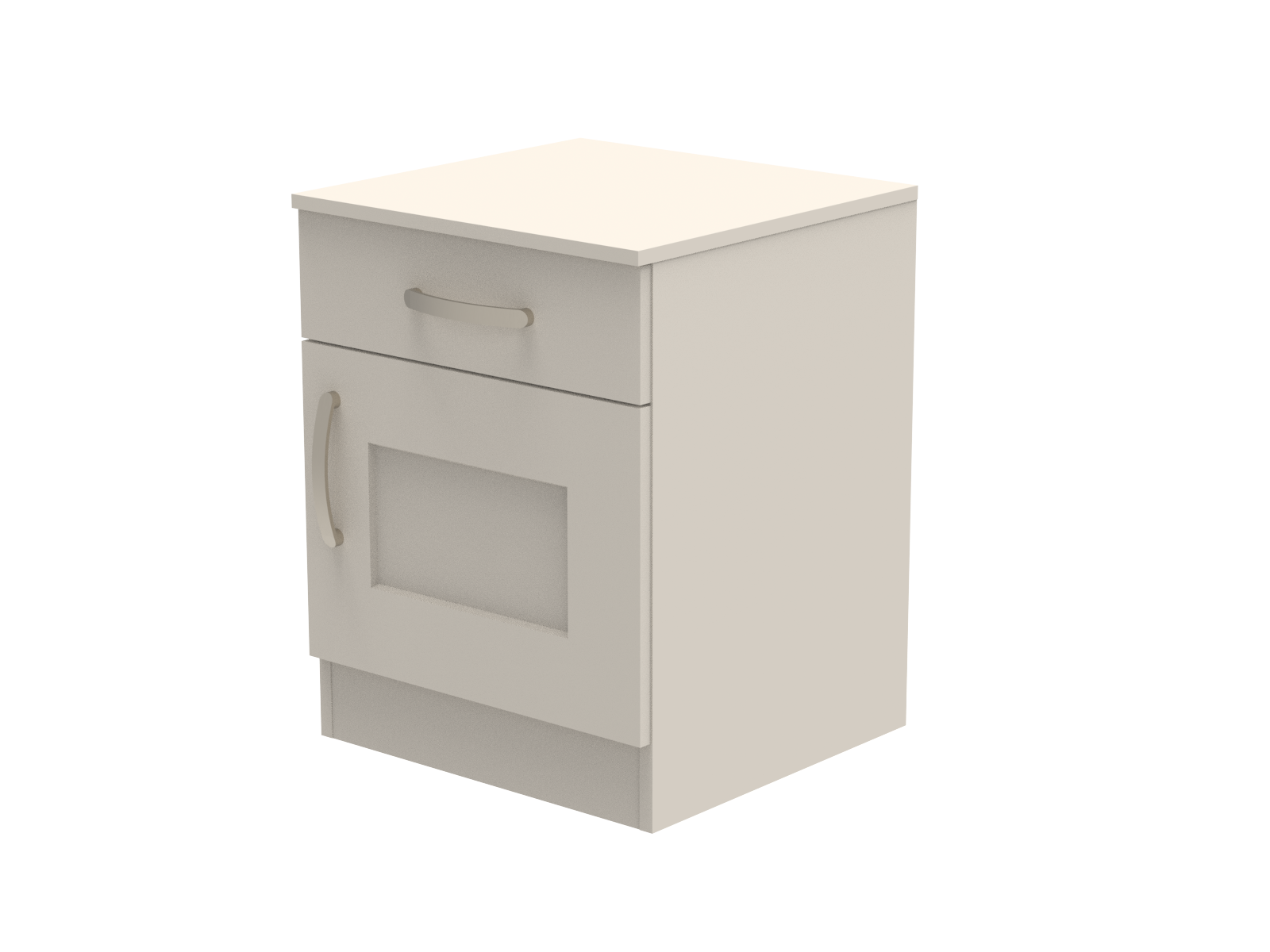 Caversham Single Drawer & Door Bedside Cupboard with Top Drawer Lock 500mm wide (Right Handed)