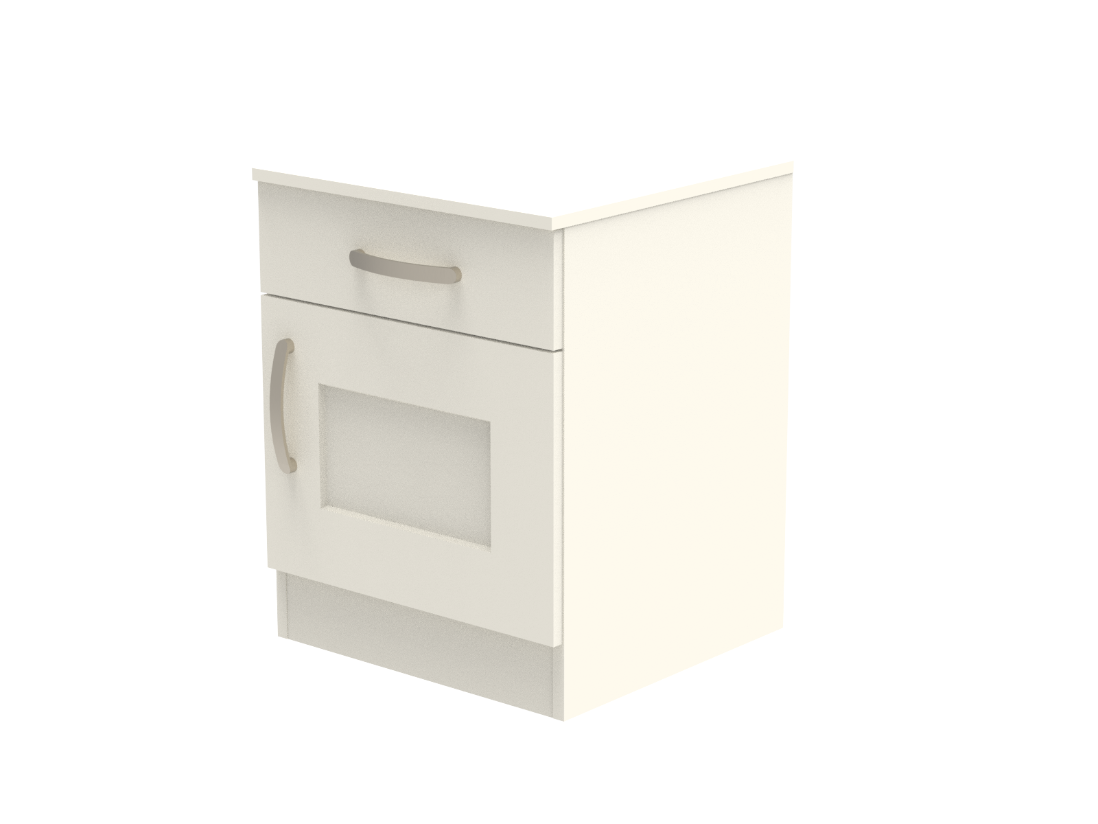 Caversham Single Drawer & Door Bedside Cupboard with Top Drawer Lock 500mm wide (Right Handed)