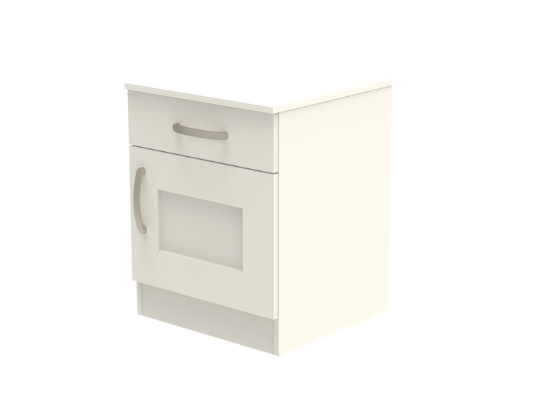 Caversham Single Drawer & Door Bedside Cupboard with Top Drawer Lock 500mm wide (Right Handed)