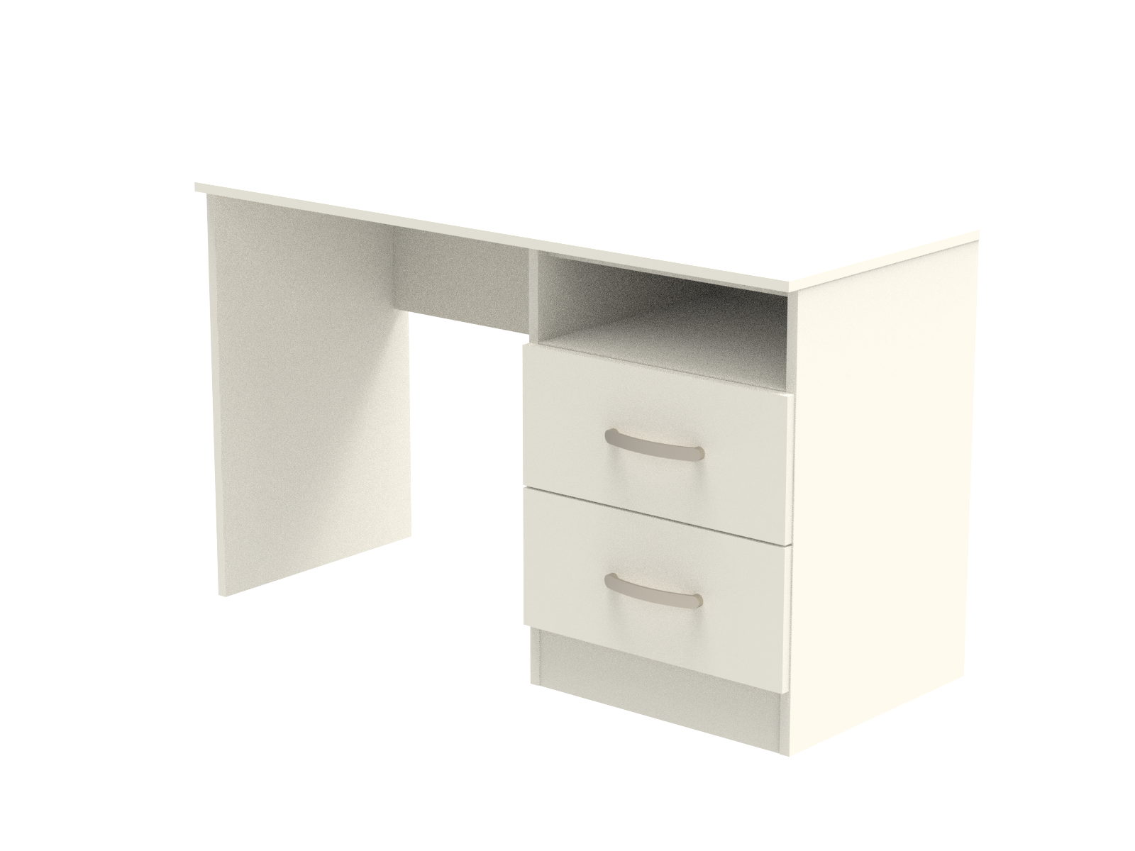 Caversham 2 Drawer Open Shelf Dressing Table 1200mm wide (Right Handed)
