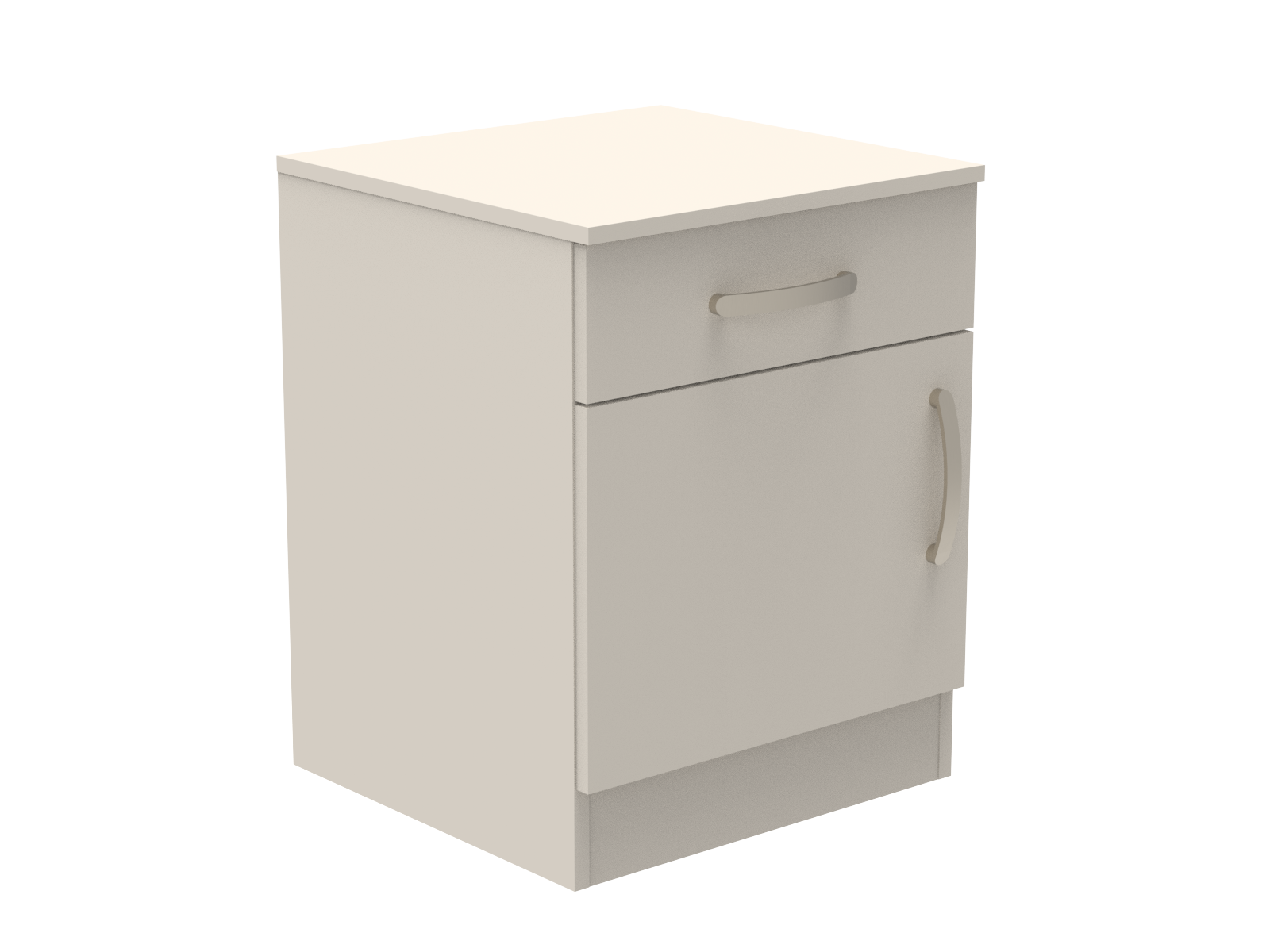 Amberley Single Drawer & Door Bedside Cupboard with Top Drawer Lock 500mm wide (Left Handed)