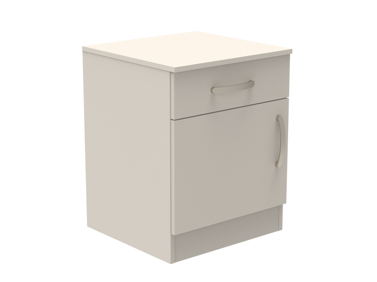 Amberley Single Drawer & Door Bedside Cupboard with Top Drawer Lock 500mm wide (Left Handed)