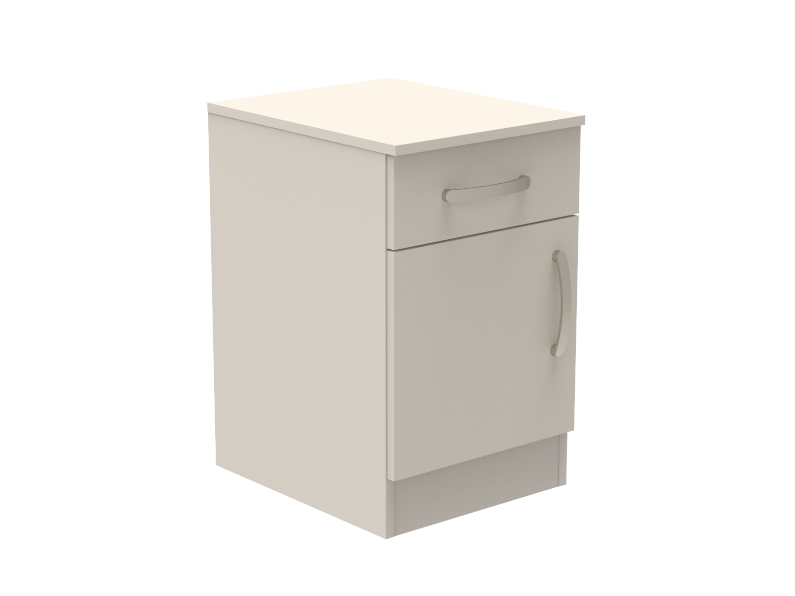 Amberley Single Drawer & Door Bedside Cupboard with Top Drawer Lock 400mm wide (Left Handed)