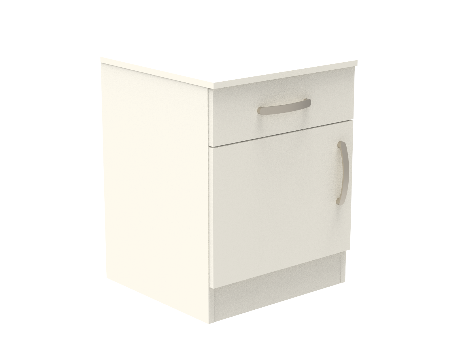 Amberley Single Drawer & Door Bedside Cupboard with Top Drawer Lock 500mm wide (Left Handed)