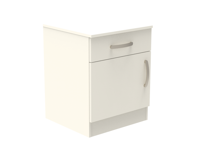 Amberley Single Drawer & Door Bedside Cupboard with Top Drawer Lock 500mm wide (Left Handed)
