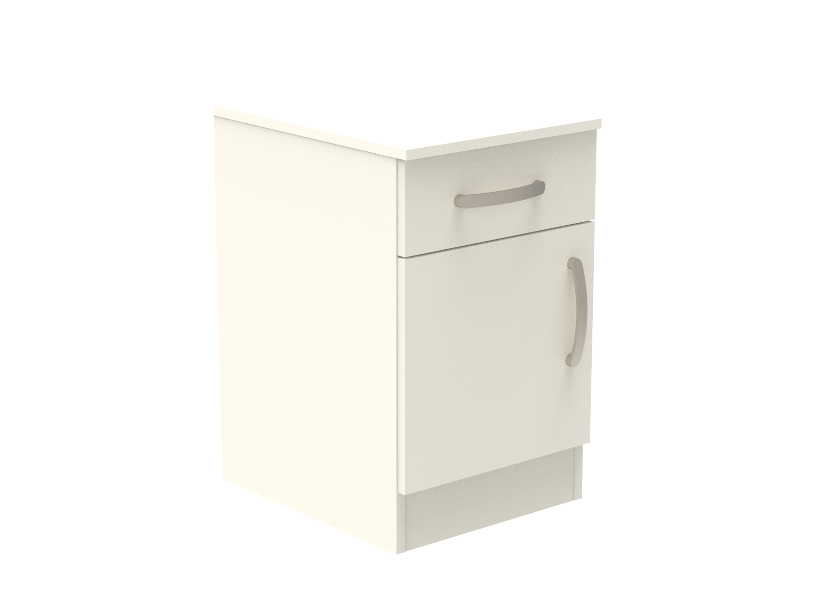 Amberley Single Drawer & Door Bedside Cupboard with Top Drawer Lock 400mm wide (Left Handed)