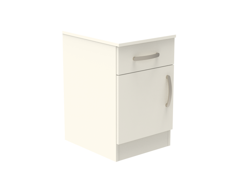 Amberley Single Drawer & Door Bedside Cupboard with Top Drawer Lock 400mm wide (Left Handed)